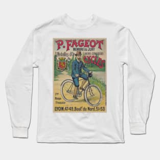 P. Fageot Vintage Poster 1895 Long Sleeve T-Shirt